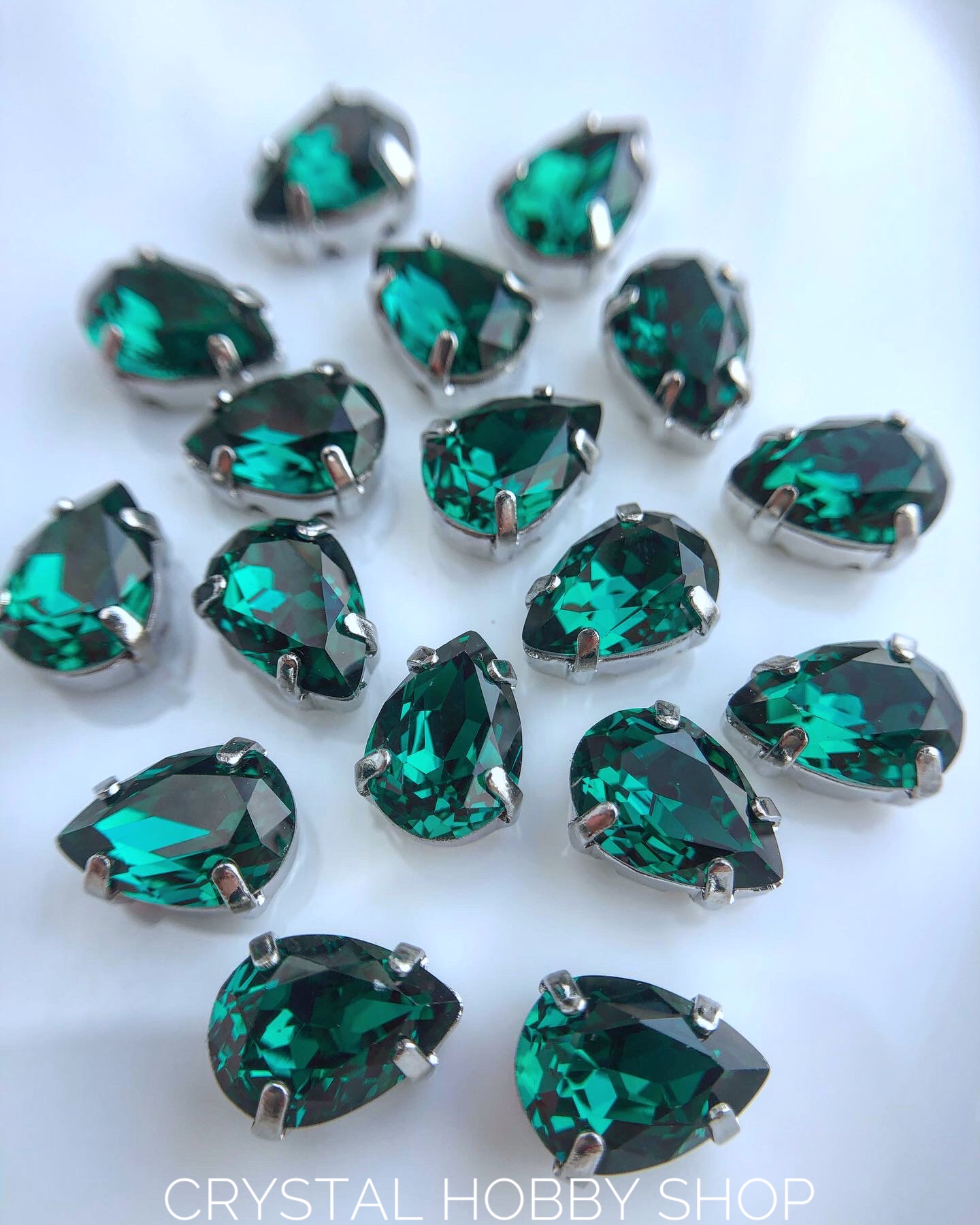 Капли 7/10 мм Lux Emerald