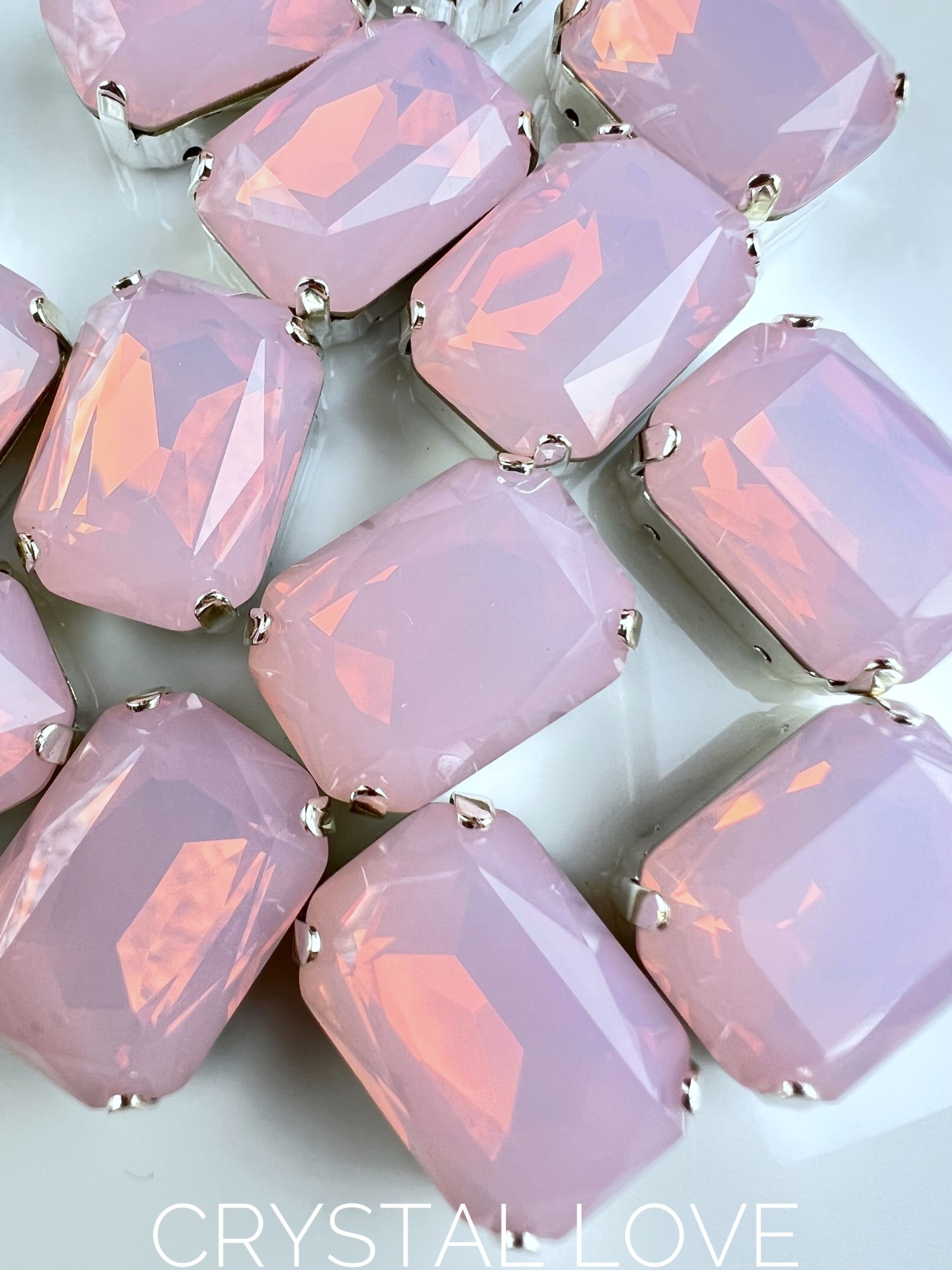 Октагон Lux 13/18 мм Pink Opal